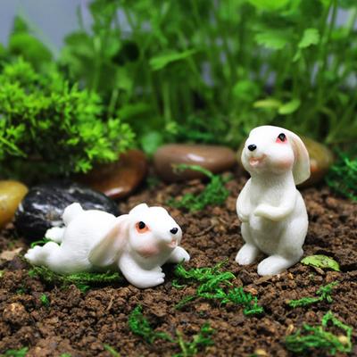 Artistic Rabbit Figurine Craft Rabbit Adding Vitality Resin Art Statue for Desktop