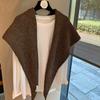Solid Color Triangular Scarf, Brushed Shawl, Oversized Outer Layer, Autumn and Winter Korean Warm Triangular Scarf, Knitted Scarf