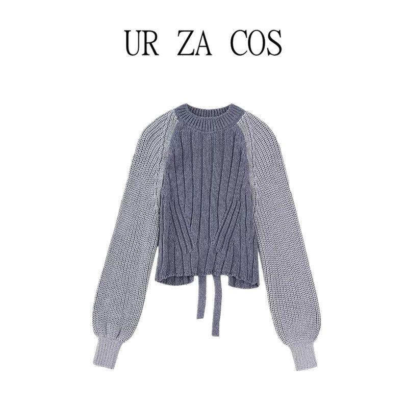 Fashion Style Autumn New Arrival Women's Clothing Stylish Open Back Design Round Neck Knitting Tops 5802118 400