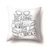 Nordic Style Ins Illustration Graffiti Polyester Pillowcase Car Decoration Home Printed Waist Rest Pillowcase