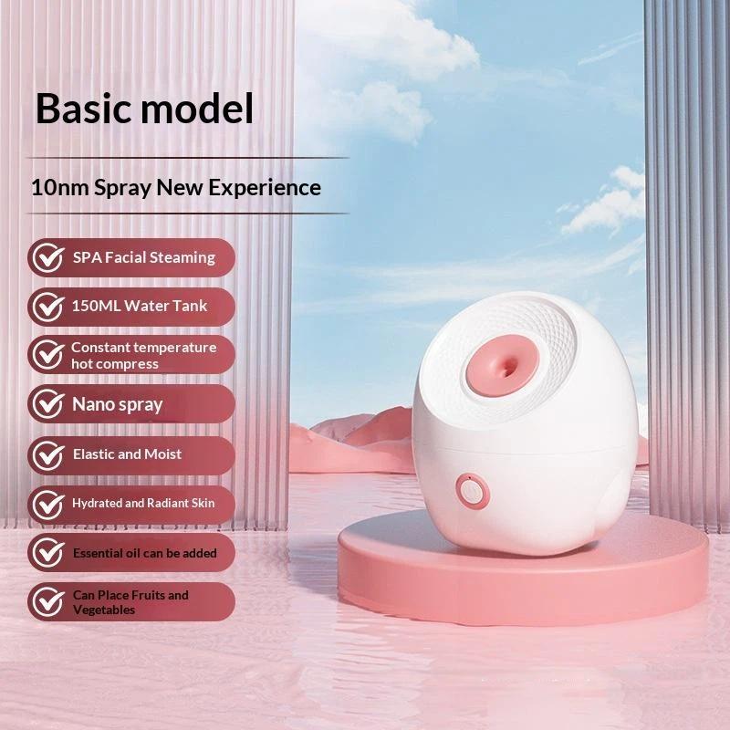 Facial Steamer Professional ABS Moisturizing Face Spa Machine for Deep Pore Cleansing Home Beauty Salon A2