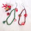 Christmas Mobile Phone Chain Universal Anti-Lost Phone Chain Cartoon Santa Claus Christmas Trees Beaded Phone Lanyard Gifts