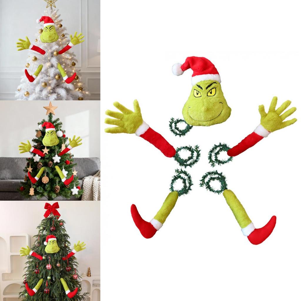 Christmas Plush Grinch Toy With Plush Material For Holiday Decor And Gift Giving