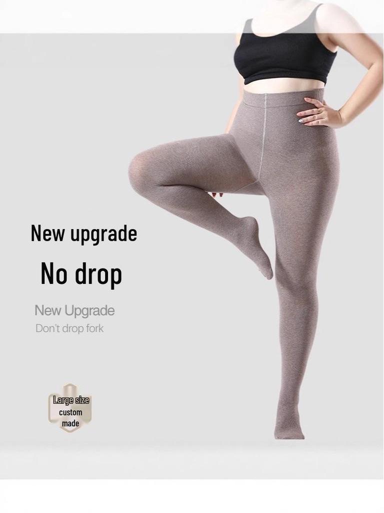 Women's Plus Size Warm Autumn/Winter Leggings: Velvet-Lined, Cotton, No Drooping, Fits Up To 200 Jin