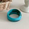 Smudged Wide Chunky Bangle Marbling Cuff Bracelet Vintage Irregular Resin Bracelet  Gifts