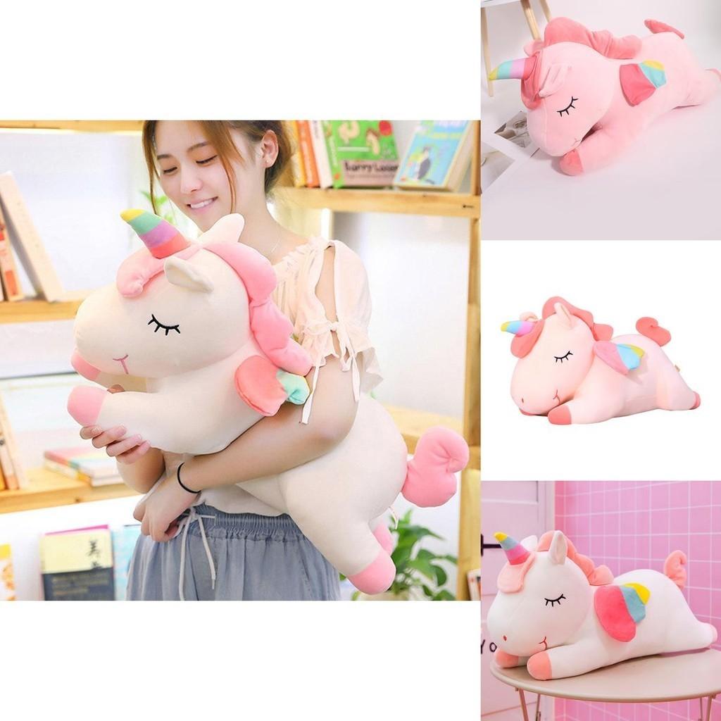 Adorable Unicorn Stuff Toy Soft Plush Doll Cushion Perfect Kids Birthday Gift