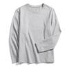 Men's Plus Size Autumn Round Neck Long Sleeve Solid Color Loose Fit T-Shirt