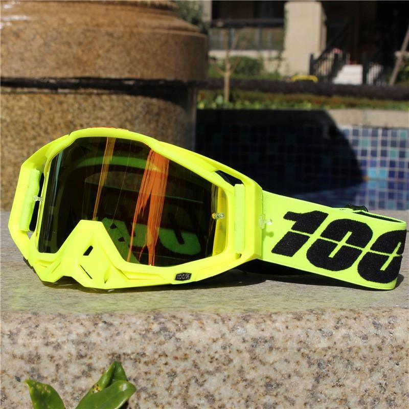 Motorcycle Goggles Off-Road Riding Safety Windproof Sports Eyewear With Full Frame PC Lens Unisex