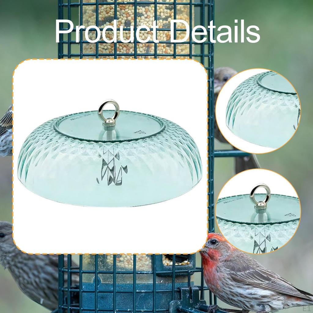 Baffle for Bird Feeders Cover Dome Weather Outdoor Porch Patio House