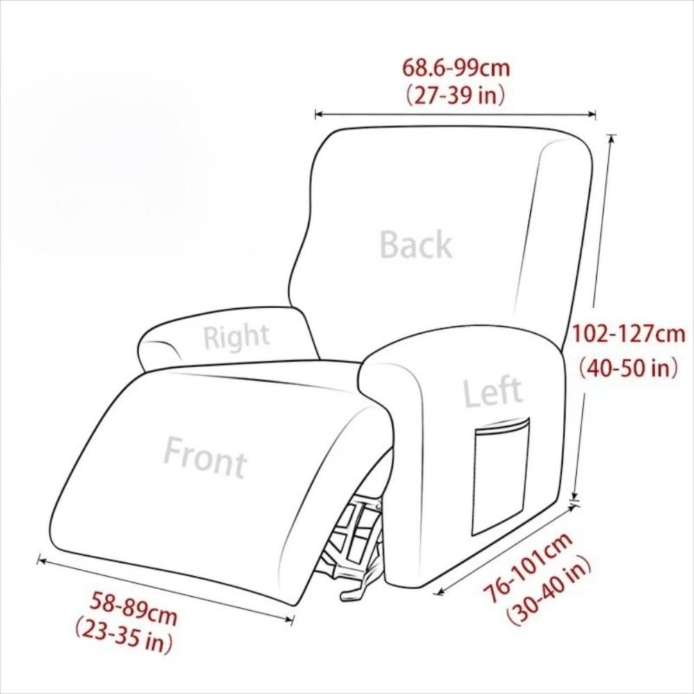 1 Seater Recliner Sofa Cover Washable Armchair Furniture Protector Lazyboy Sofa Cover  Bedroom