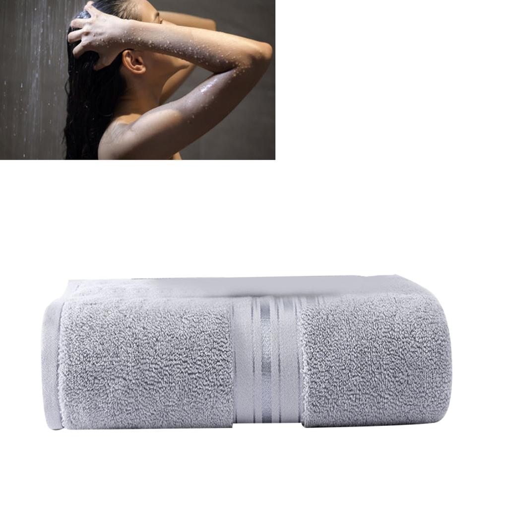 600g Bath Towel 70x140cm Cotton Highly Absorbent Quick Dry Thickened Bath Sheet for Beach Hotel