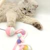 Cat Toys, Plush Toys, Cat Teasing Sticks, Fun and Interactive Tools, Natural Wood, Bite Resistant, Long Plush with Bells, Pet Cat Supplies