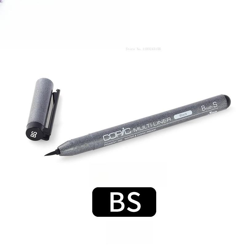 Japanese Colored Hook Line Pen Waterproof Art Supplies Anime Architectural Design Ink Tube Drawing Pen Watercolor Outline Marker