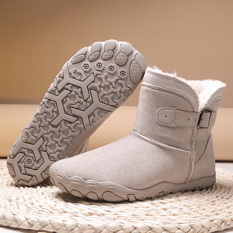 Rutschfeste, wasserdichte Outdoor-Schneestiefel für Damen und Herren mit warmem Samtfutter und dicker Sohle.