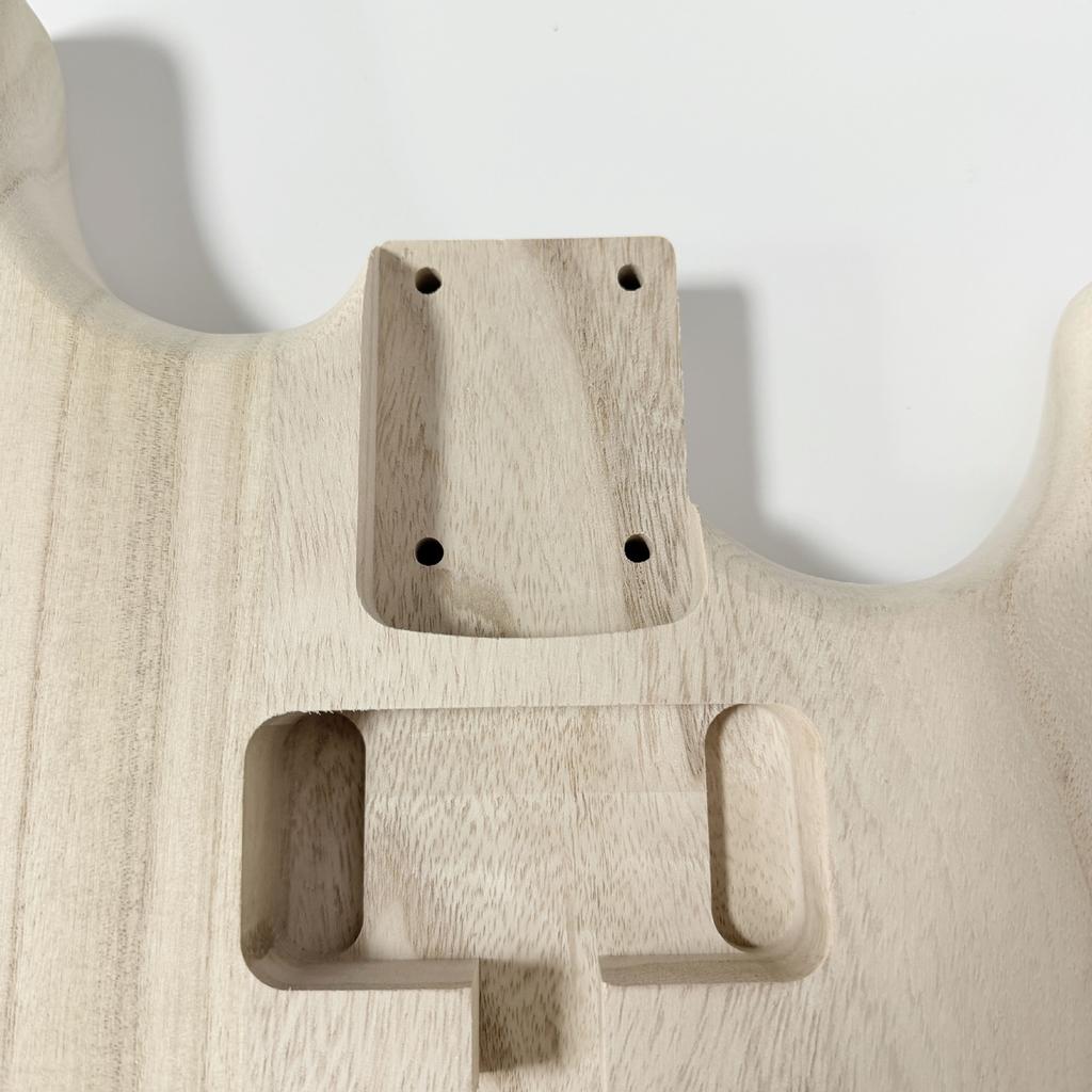 Double-Single-Double Electric Guitar Body Semi-finished Paulownia Wood Electric Guitar Body DIY Guitar Body for Painting and Spraying