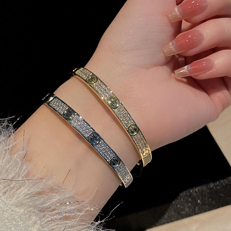 Dreireihiges Zirkon Sternenhimmel Armband, Exquisite Version, Modisches Partnerarmband Geschenk