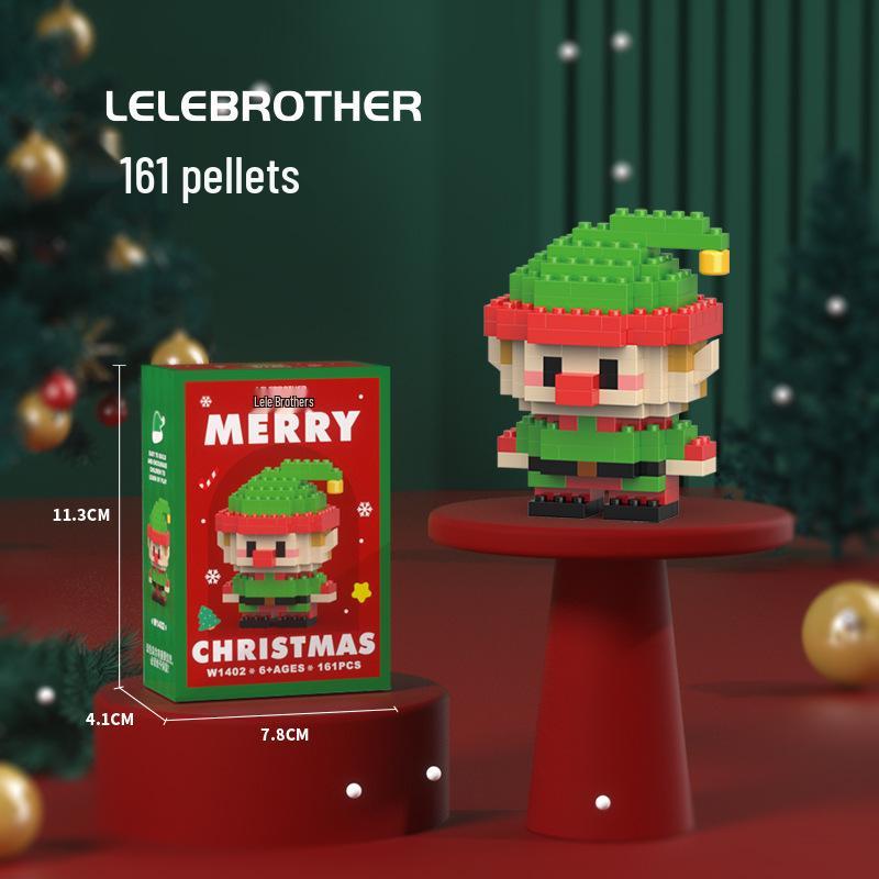 Christmas Building Block Toys: Compatible with Lego—Santa Claus, Christmas Tree for Kids