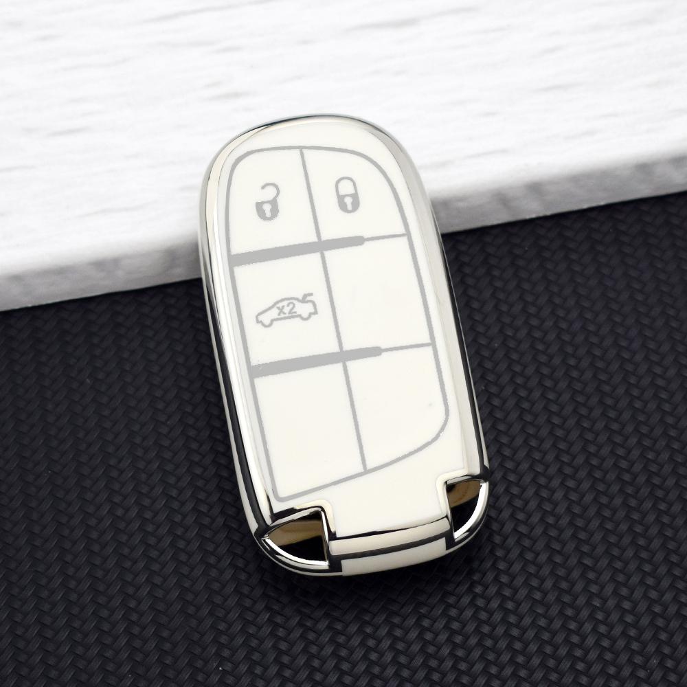 2/3/5 Buttons Tpu Car Key Case For Jeep Grand Cherokee Renegade For Dodge Ram Charger Challenger Journey Durango Fiat Key Cover