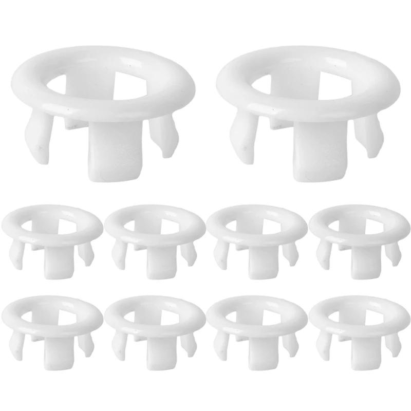 

10/шт. Запасная крышка перелива раковины, отделка умывальника, круглая крышка для ванны, крышки отверстий перелива раковины для ванной, аксессуары 1pcs