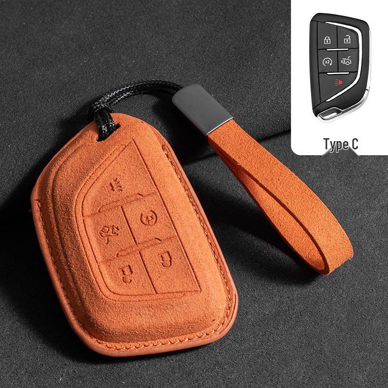 Cadillac Key Case: Compatible with CT5, CT4, Lyriq, XT4, XT5, and XT6 Key Fob Pouches.