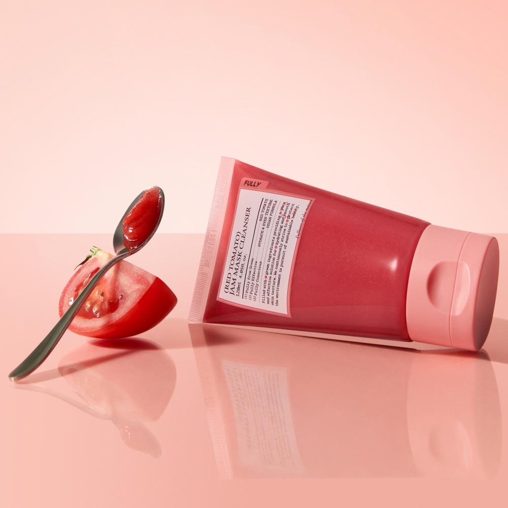 FULLY Red Tomato Jam Pack Cleanser 120ml – Skin Revitalising, Antioxidant Care, Korean