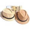 Shade British Hat Parent-child Children's Top Hat Casual Clerk Cool Hat Jazz Hat Straw Hat Men's and Women's Travel Beach Hat