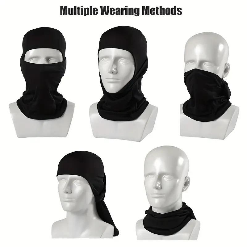 Tactical Windproof Balaclava for Bicycle Riding, Full Cover, Outdoor Hunting, Hiking Head, Warm Shield, Ski Scarf