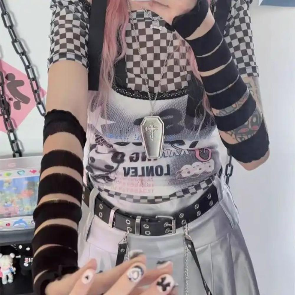 Y2K Bandages Arm Sleeves Punk Subculture Gloves Strapping Bandage Fingerless Gloves  Cosplay