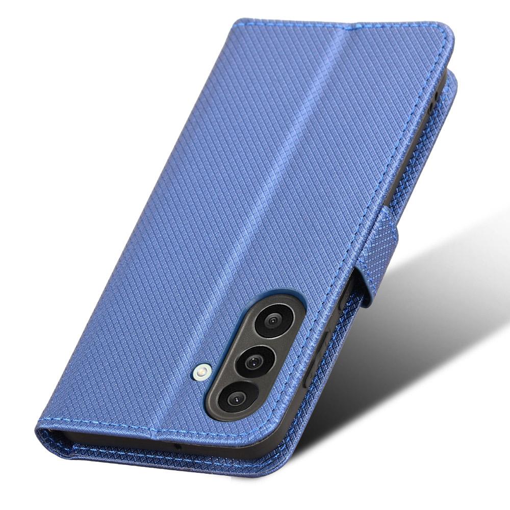 For Samsung Galaxy F56 5G/M56 5G Leather Wallet Case with Strap Diamond Texture Phone Cover