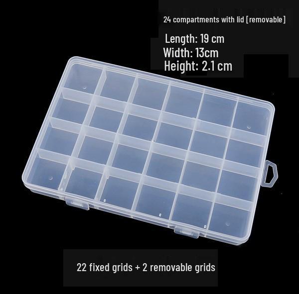 Multi-Size Transparent DIY Jewelry Storage Box Set