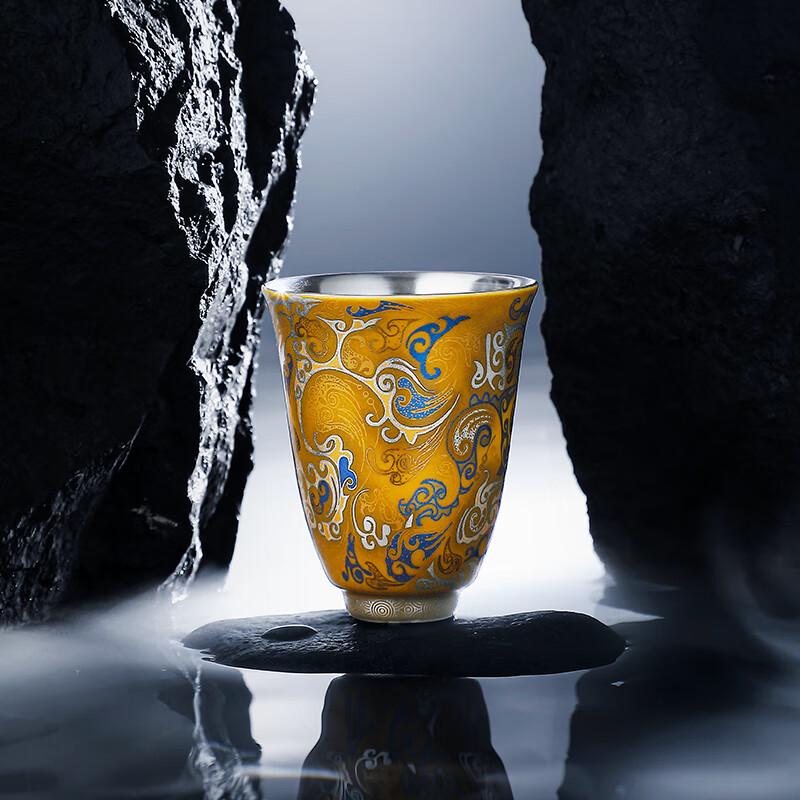 Su-Style Ceramic Gilded Silver Fulong Teapot Set