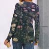 Women's Printed Long Sleeve Shirts Elegant Casual Tops Trendy Shirts Tops
