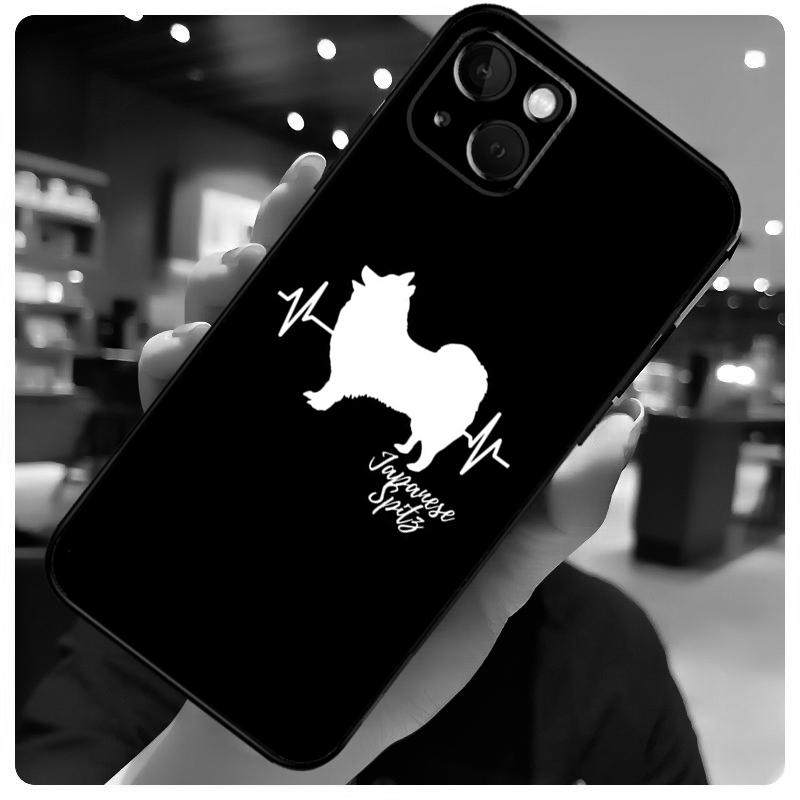 Japanese Spitz Dog Case For iPhone 16 Pro Max 14 13 12 11 15 17 Pro Max mini 15 16 Plus 16e 17 Air Phone Cover