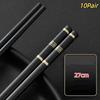10 Pairs Chinese Chopsticks High Temperature Resistant And Simple Reusable Chop Sticks Kitchen Tableware Tool Accessories