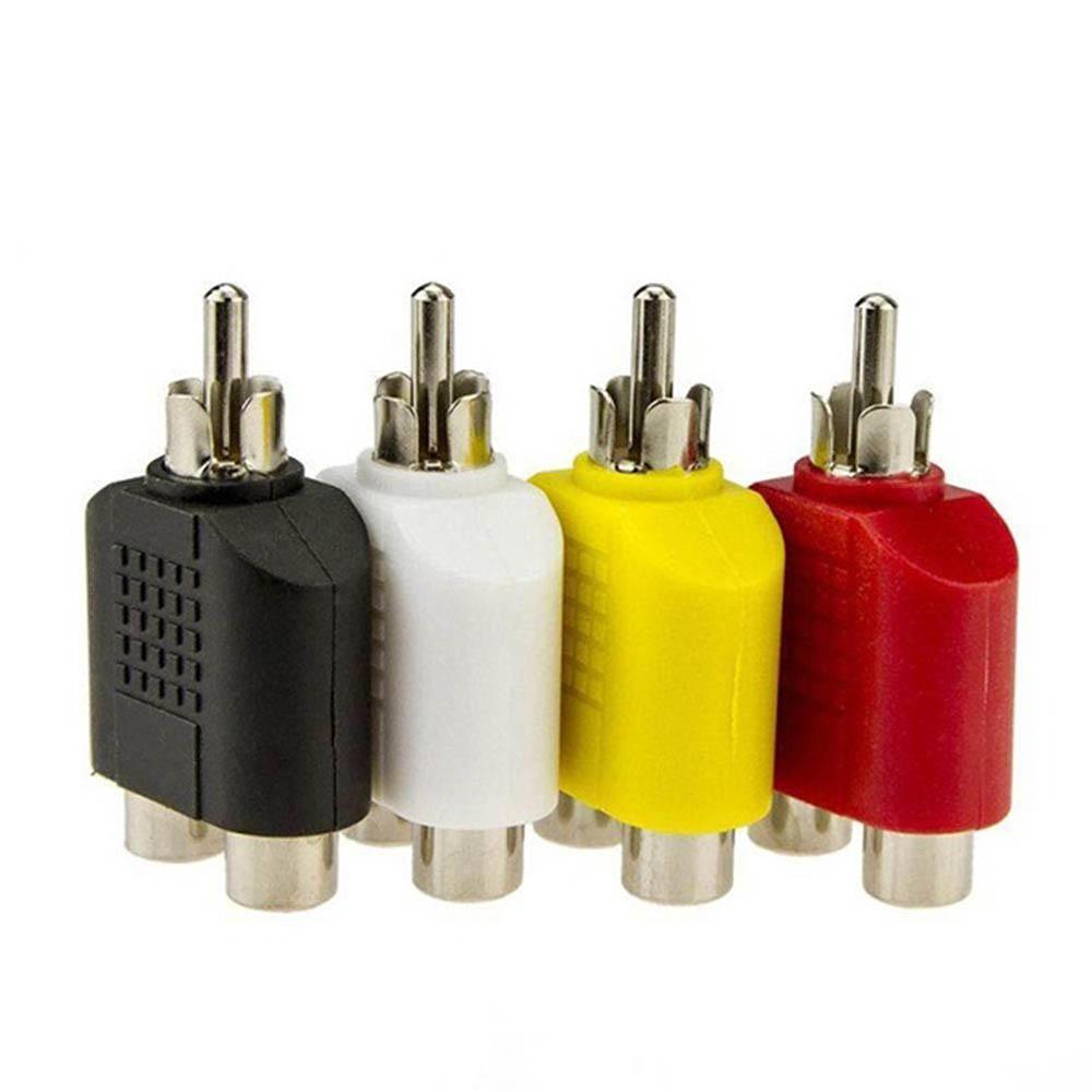 Splitter AV Audio Video Plug Adapter 