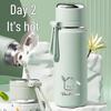New 2025 Cute 316 Stainless Steel Insulated Tea Cup with Lid for Women & Students