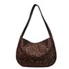 Leopard Print Bag Women's Large Capacity Shoulder Bag Commuter Tote Bag Crossbody Bag