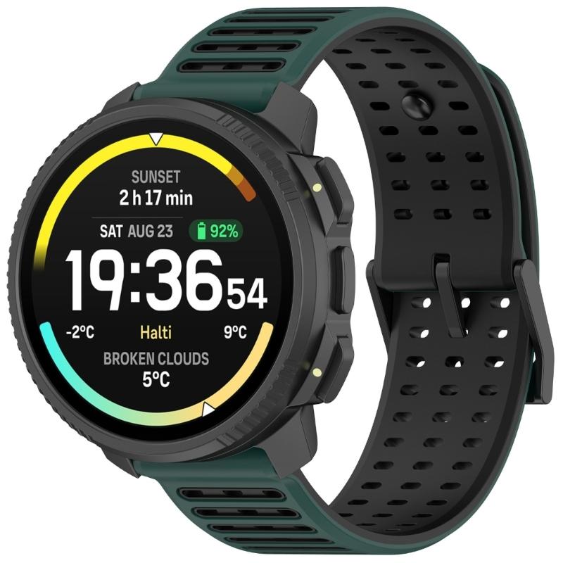 Sporty Silicone Watch Band Bracelets For Vertical 2 2mm Models Sweatproof Elastic Replacement Straps Fashionable Wearable