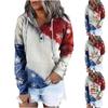 Felpe con cappuccio pullover da donna Top Felpe con tasca a maniche lunghe abbottonate casual