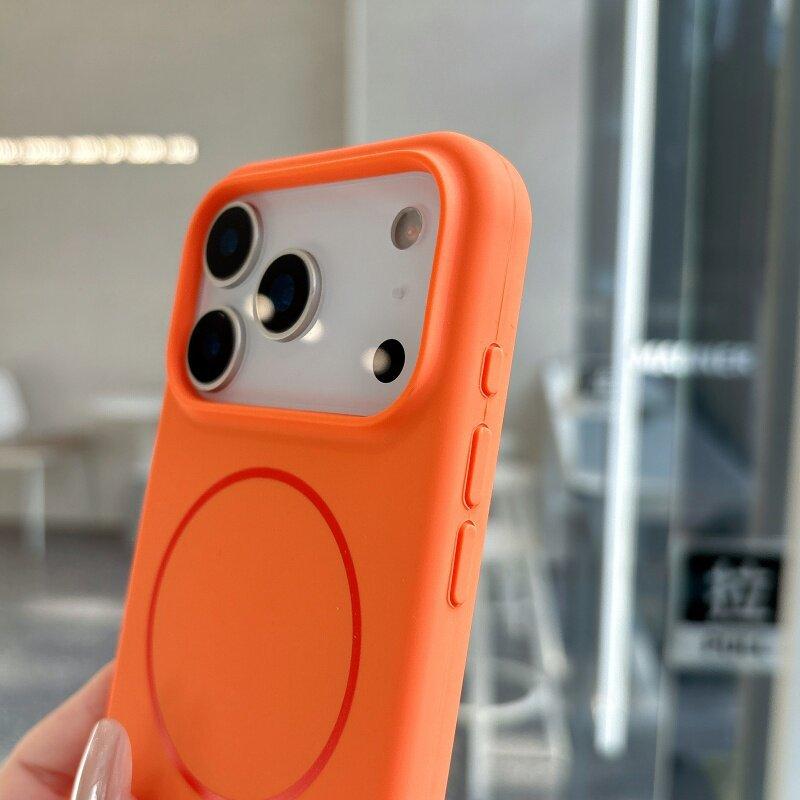 Soft Liquid Silicone Phone Case for Magsafe Mag Safe iPhone 17 Air 16 Pro Max 15 Plus 14 13 17Pro 16Pro 15Pro Magnetic Shockproof Back Phone Cover