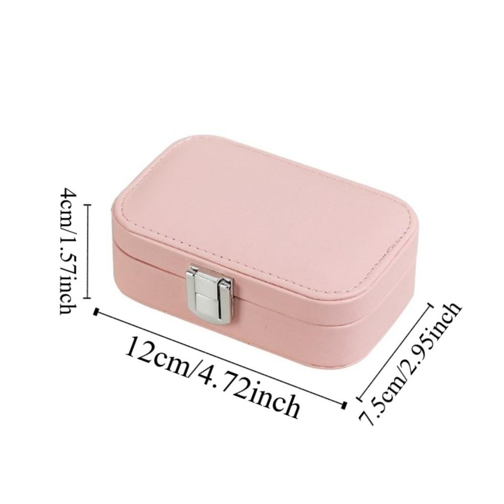 Snap Button Jewelry Storage Box Dustproof Jewelry Display Plate  Jewelry Organization