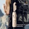 Strong Windproof Automatic Umbrella - Fully Auto Open/Close Large Folding Parasol with UV Protection & Ring Handle, Heavy Duty Travel Umbrella