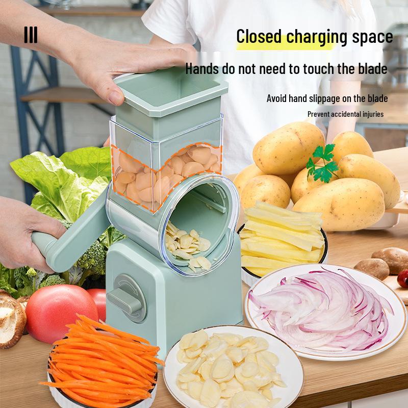 Multifunctional Vegetable Cutter & Grater: Slice & Grate Potatoes, Cucumbers & More