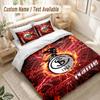 Custom Name Bedding Set 3 PiecesSC Freiburg FC Print Duvet Cover + 2 Pillowcases Soft Bed Decor