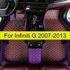 Car Floor Mats for Infiniti G Series Sedan 2007 2008 2009 2010 2011 2012 2013  Auto Foot Pads Automobile