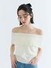 FABRICSEOUL Cape Off Shoulder Knit