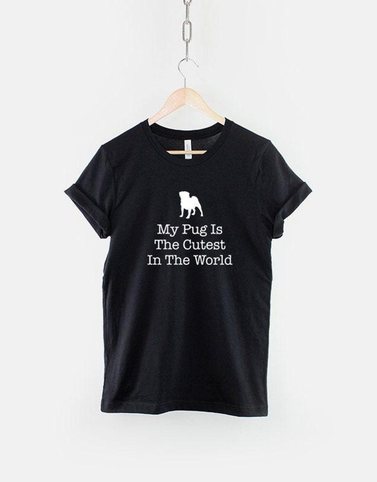 Playful Pug T-Shirt, Pug Dog Lover Shirt, Cute Pug Graphic Tee, Dog Lover Top, Gift for Dog Lover 2XL
