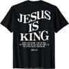 Men's Clothing Christian Jesus Is King Design Crown  T-shirt Casual Couple  Tshirt Tees Fitness T Shirt