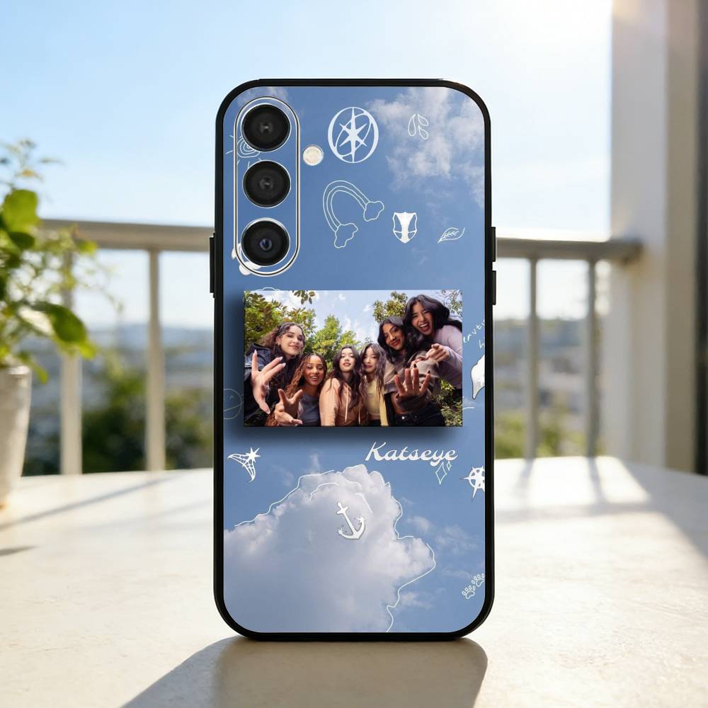 Heißes Musik K-KATSEYE Handyhülle Für Samsung A73,A21s,A22,A31,A32,A52,A53,A71,A80,Weiche Schwarze Hülle