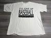 Vintage I Love Baseball T-Shirt Humor Funny Baseball Is Breathing Graphic Sz XL
